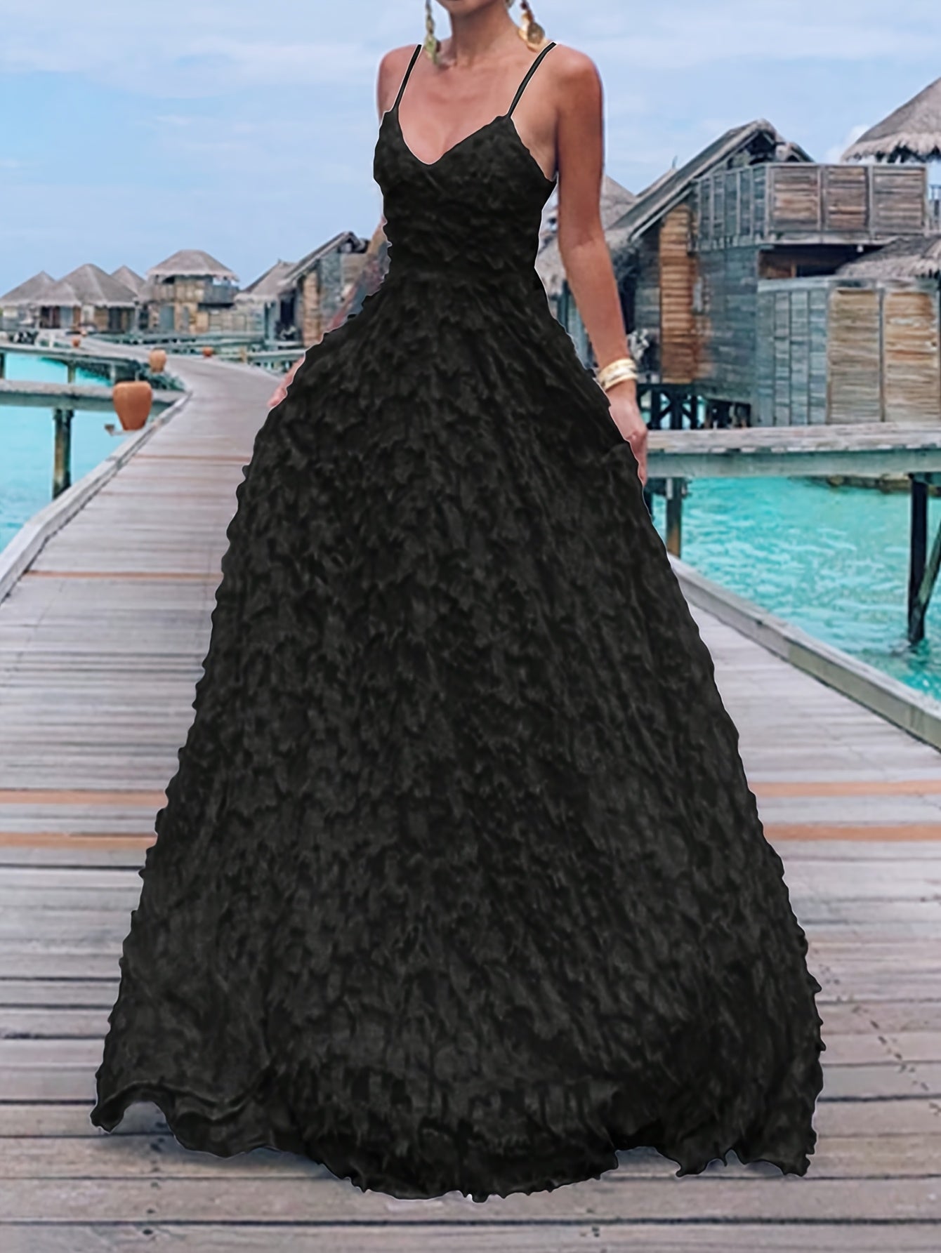 Elegant Tassel Maxi Dress