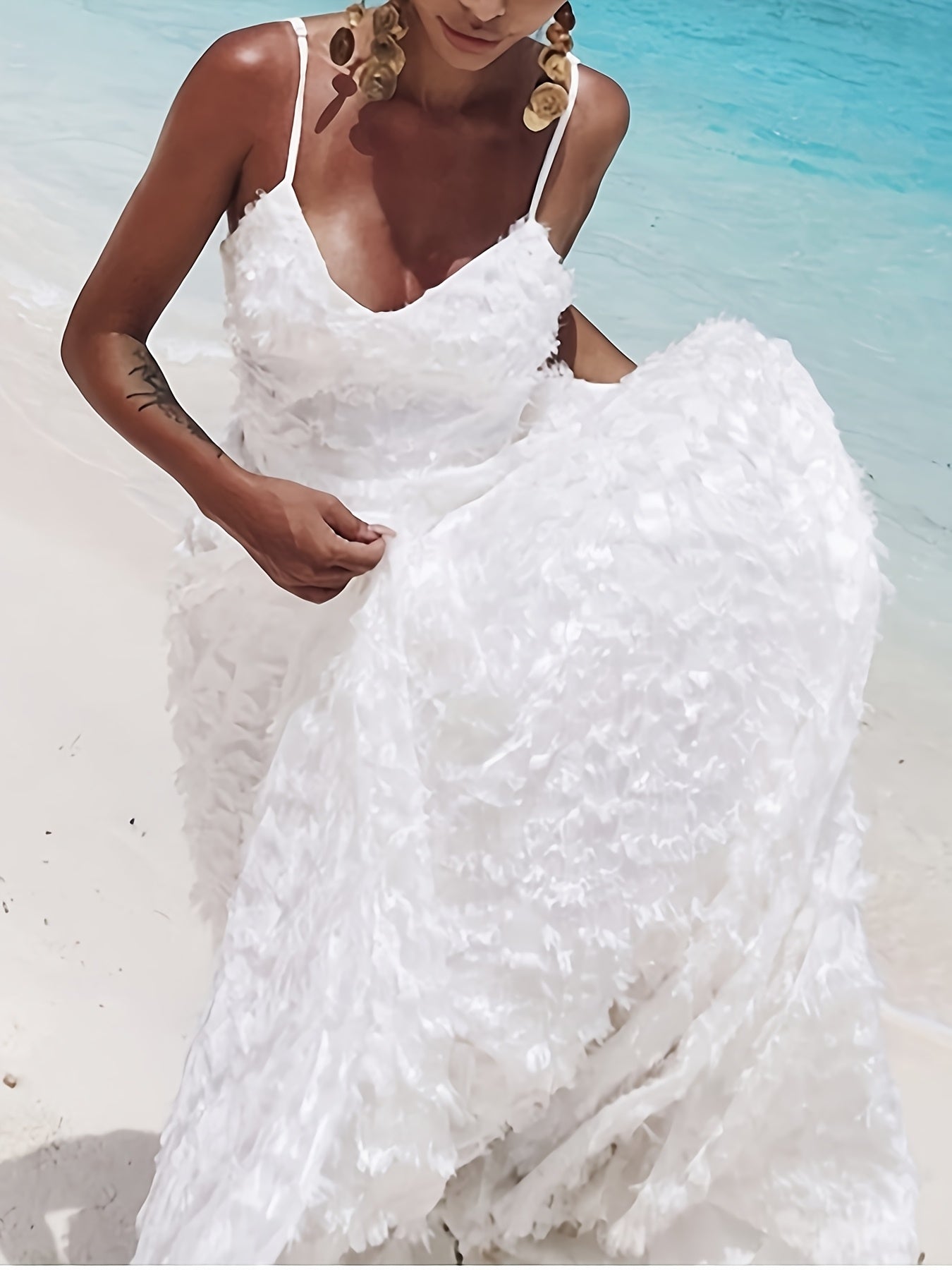 Elegant Tassel Maxi Dress