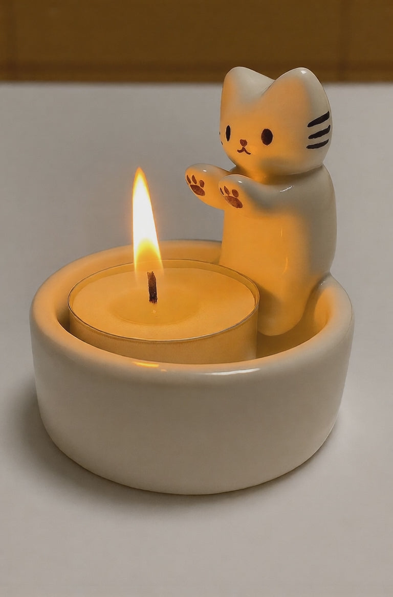 Cartoon Ceramic Candlestick Holder